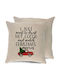 Tstudio Διακοσμητικό Μαξιλάρι I Just Want To Drink Hot Cocoa And Watch Christmas Movies Pickup Car — Λινό