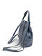 Leather Women's Bag Blue