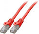 Mercodan U/UTP Cat.6 (Gigabit) Ethernet Network Cable 3m Red