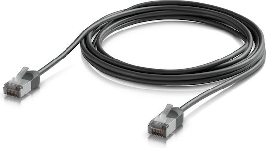 Ubiquiti F/UTP Cat.6a (Gigabit) Outdoor Ethernet Network Cable 3m Black Ultra-Thin