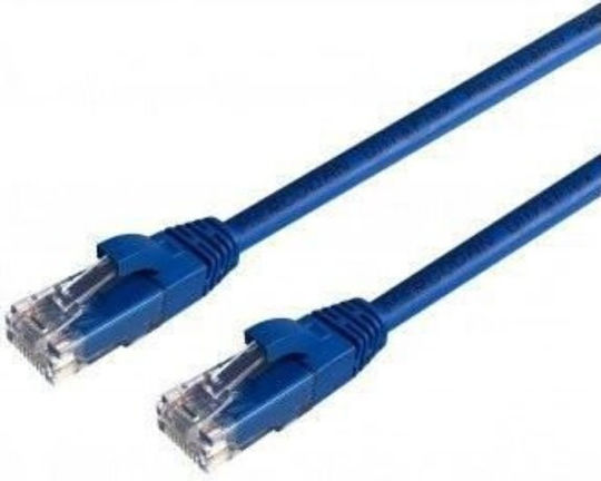 Mercodan Direct Attach Copper Cat.6 (Gigabit) Ethernet Network Cable 0.5m Blue