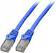 Mercodan U/UTP Cat.6 (Gigabit) Ethernet Network Cable 0.5m Blue