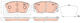 Brake Pad Set Disc Brake Trw Gdb2308