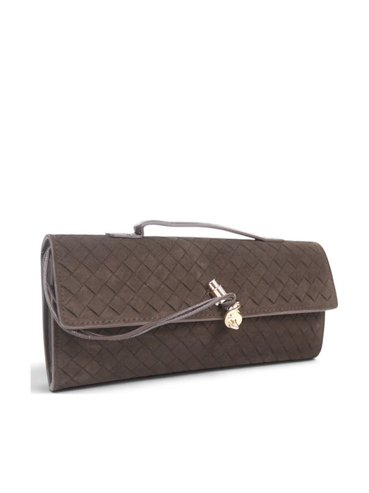 Passaggio Leather Knitted Leather Women's Clutc...