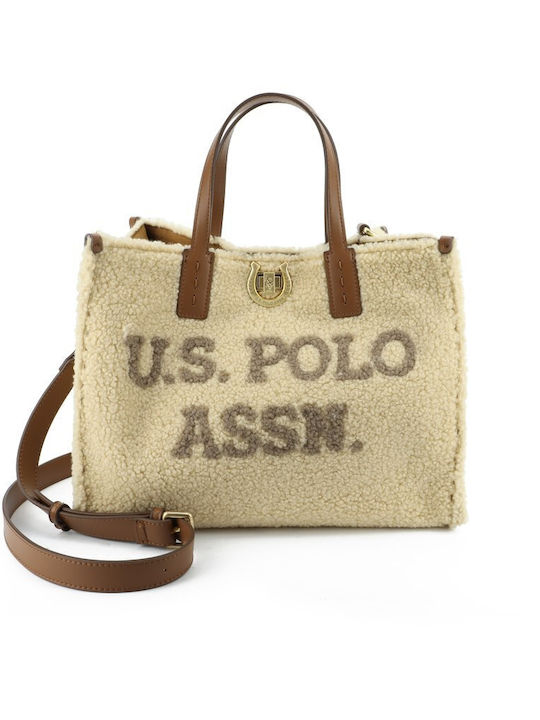 U.S. Polo Assn. Women's Beige Tote Bag