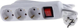 Mercodan 3-Socket Power Strip with 1.5m Cable
