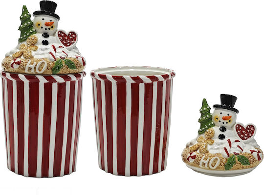 Weihnachtliche Dekorative Schneemann-Hülle Ø 15 × 28 cm