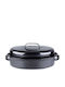 e-exoplismos Oval Dutch Oven with Rack 36x26cm