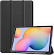 Estuff Galaxy Tab S10 Fe+ Houston Folio Case Black Pu Leather Front Hard Pc Backside