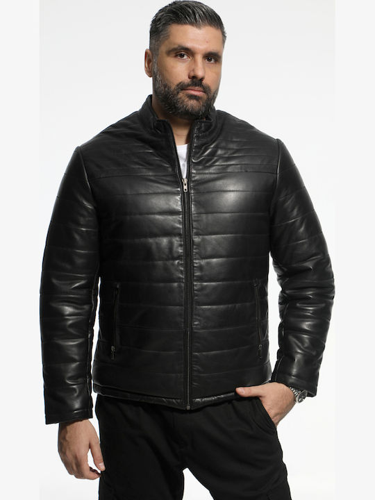Papageorgiou Leather Jacket Black