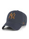 ’47 MLB New York Yankees Contrast ’47 Clean Up Verstellbare Kappe Vintage Navy