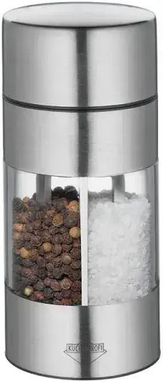 Kuchenprofi Trattoria Manual 2-in-1 Plastic Spice Mill in Grey 14cm