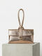 Leather Women's Clutch Pink Gold