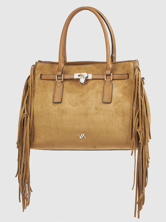 Verde Geantă Tote de Damă Camel