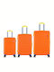 Semi Line Βαλίτσες Ταξιδιού Σκληρές Orange Σετ 3τμχ