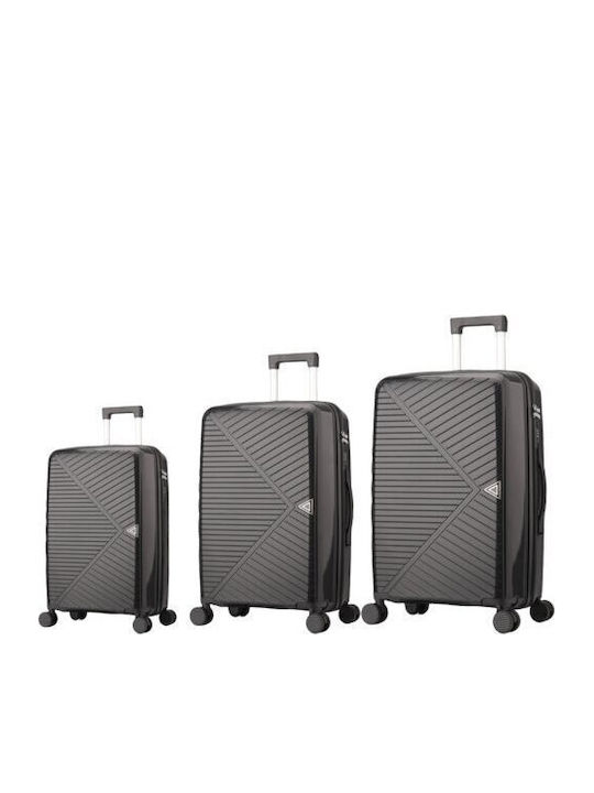Semi Line Valize de călătorie rigide Black Set 3 buc