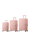 Semi Line Hartschalenkoffer Pink 3-teiliges Set