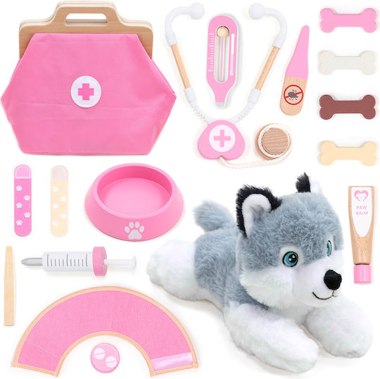 UMU Toys Medizinisches Holz-Set für Kinder, 17-teilig